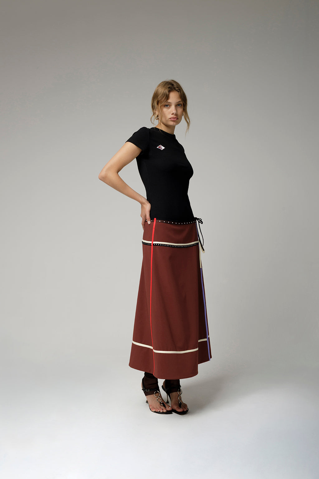 Multicolour Wrap Skirt