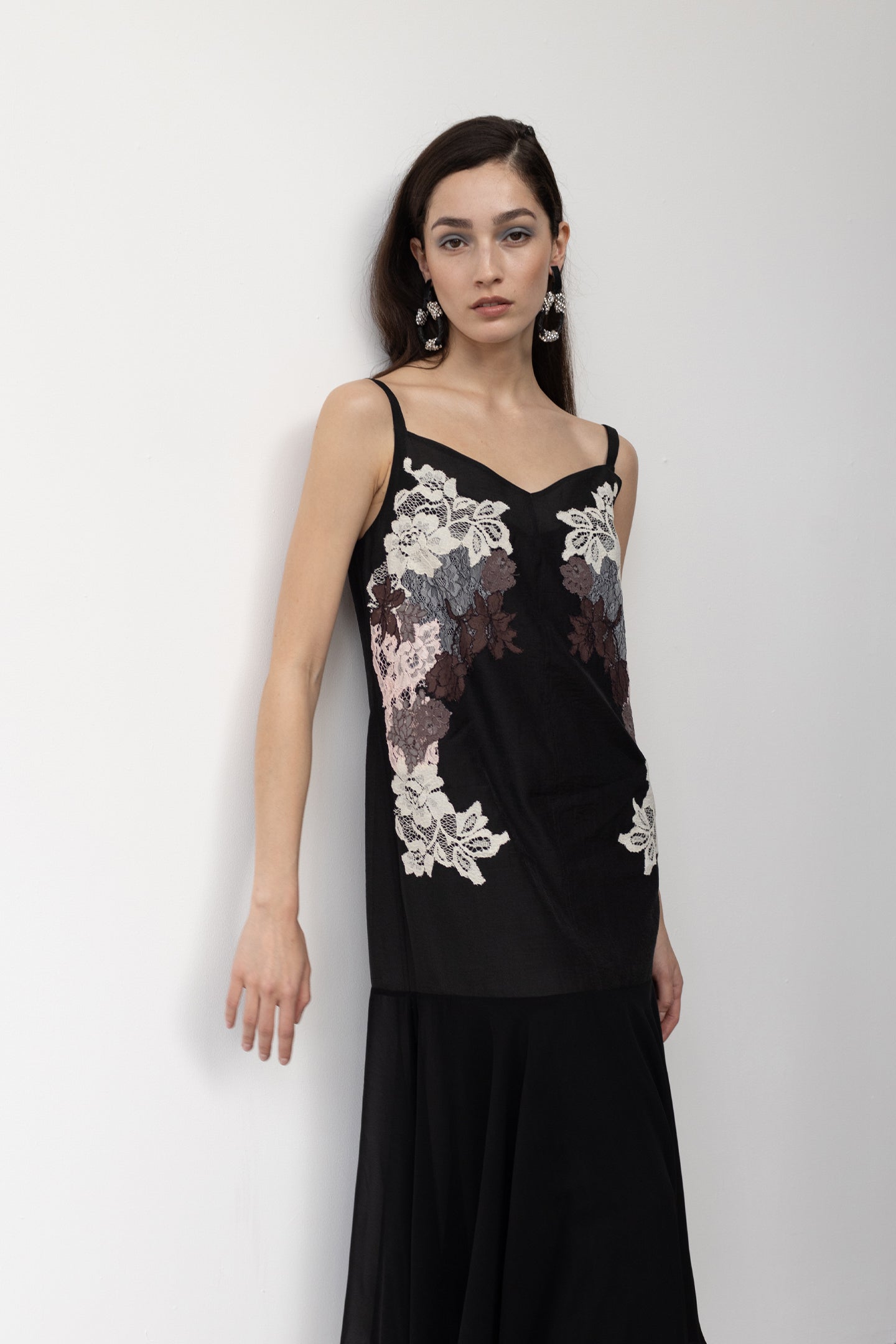 Shift Lace Midi Dress