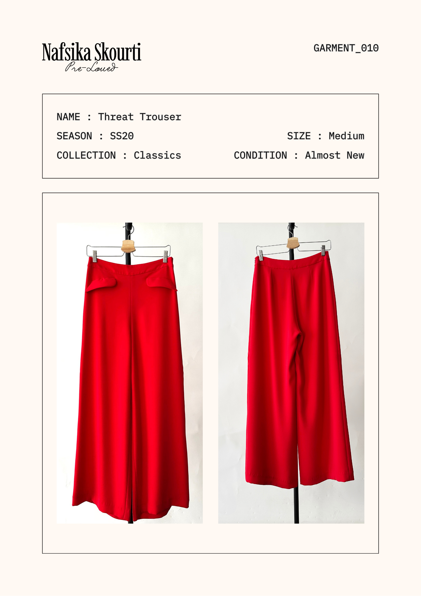Pre-Loved Threat Trouser