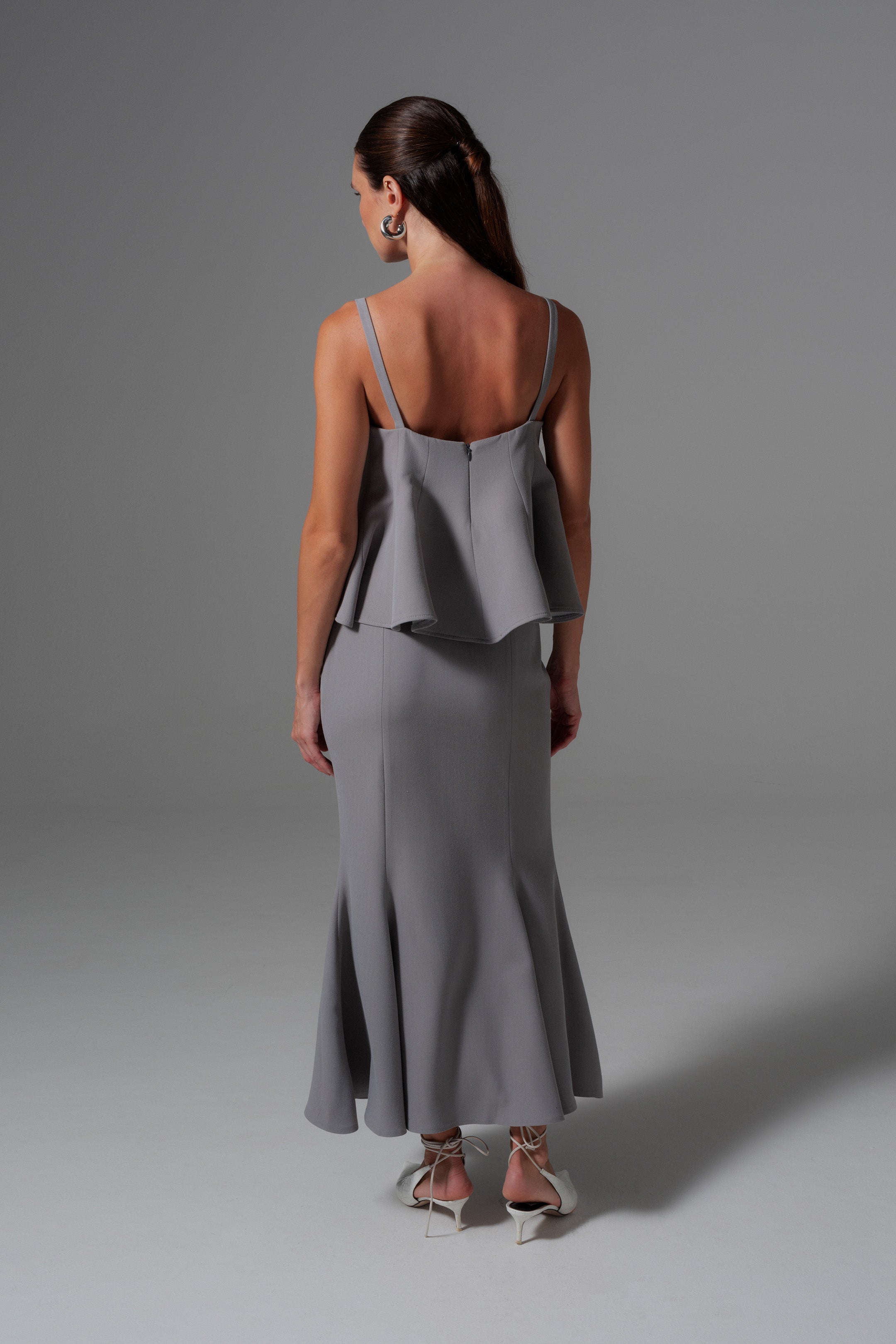 Grey Maxi Skirt