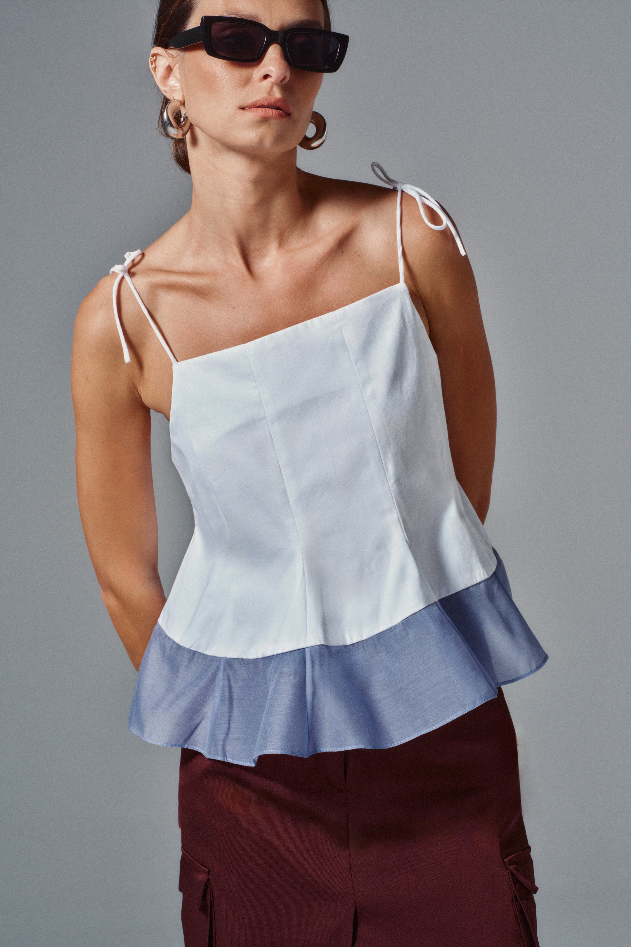 Cotton Ruffle Top
