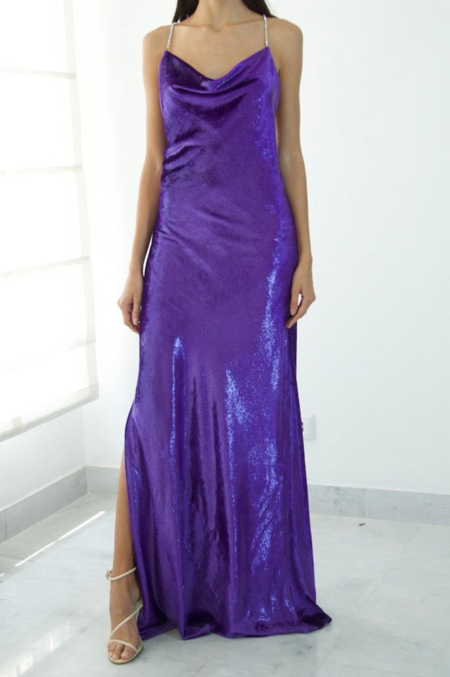 Spotlight Dress Velvet Long