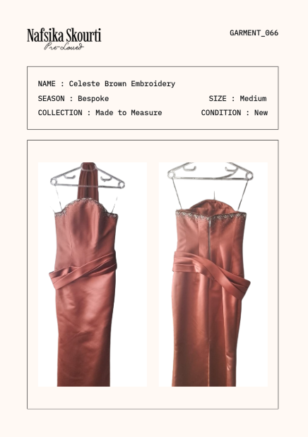 Pre-Love Brown Celeste Gown