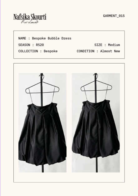 Pre-Loved Bespoke Bubble Dress