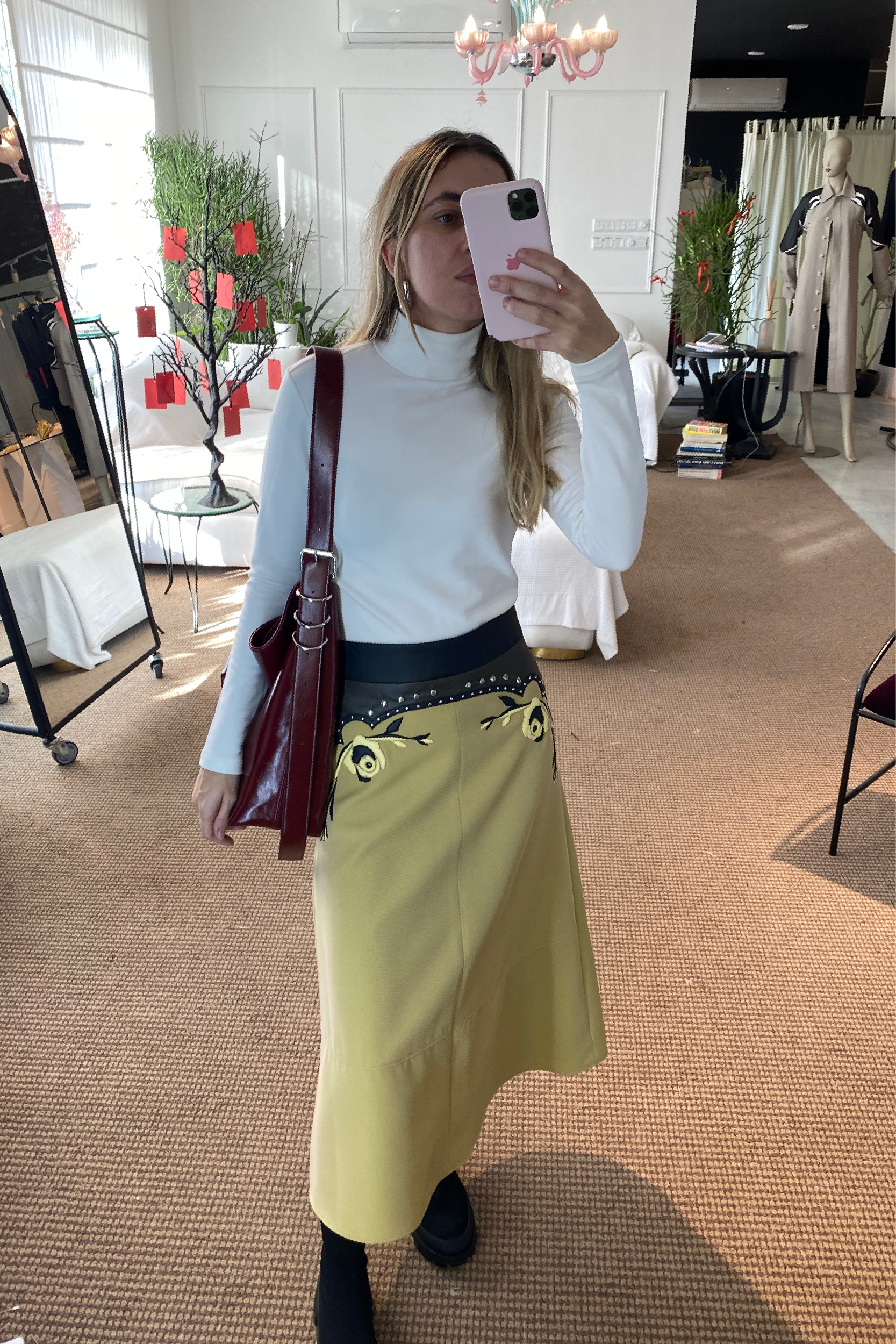 Wild Wild East Midi Skirt