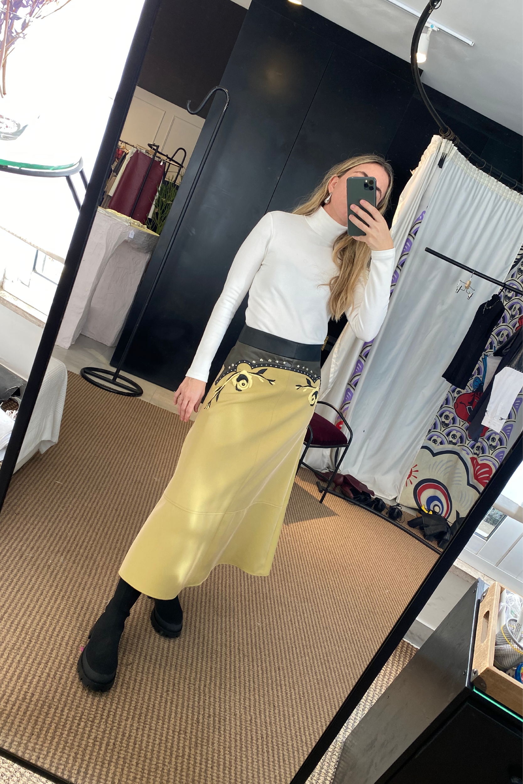 Wild Wild East Midi Skirt