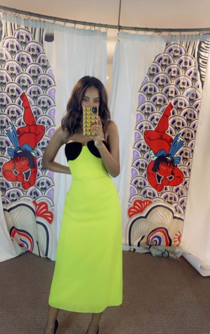 Eclipse Dress - Lime