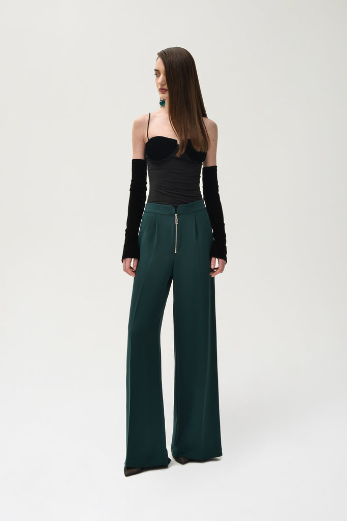 Eclipse Jersey Top with Velvet Bust - Nafsika Skourti