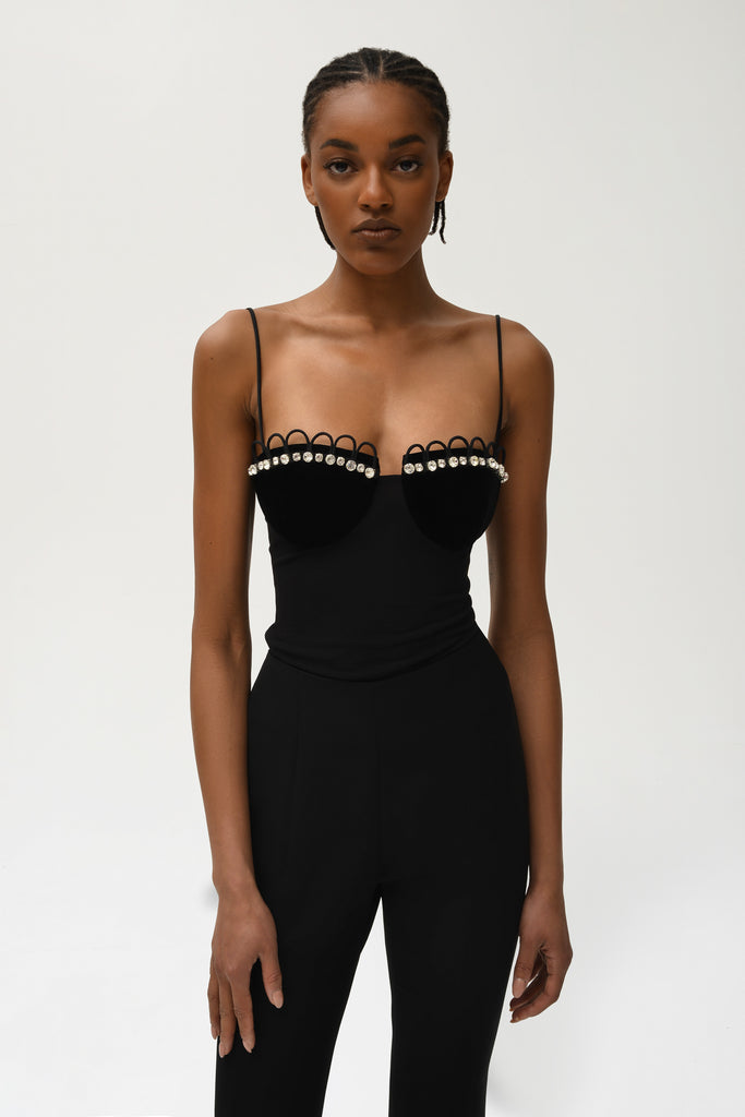 Eclipse Top with Crystal Trim - Nafsika Skourti