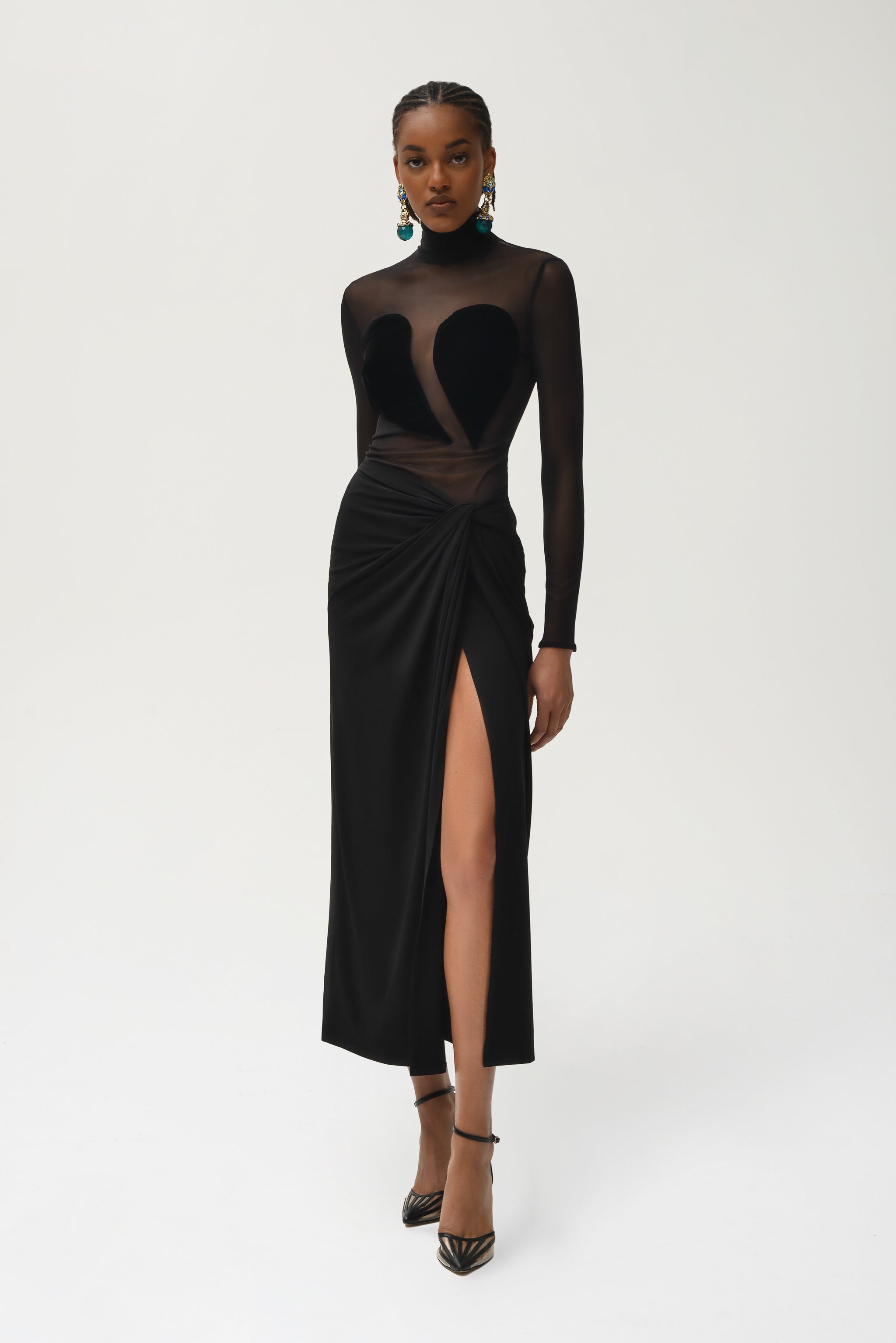 Mesh Top with Drop Shapes - Nafsika Skourti