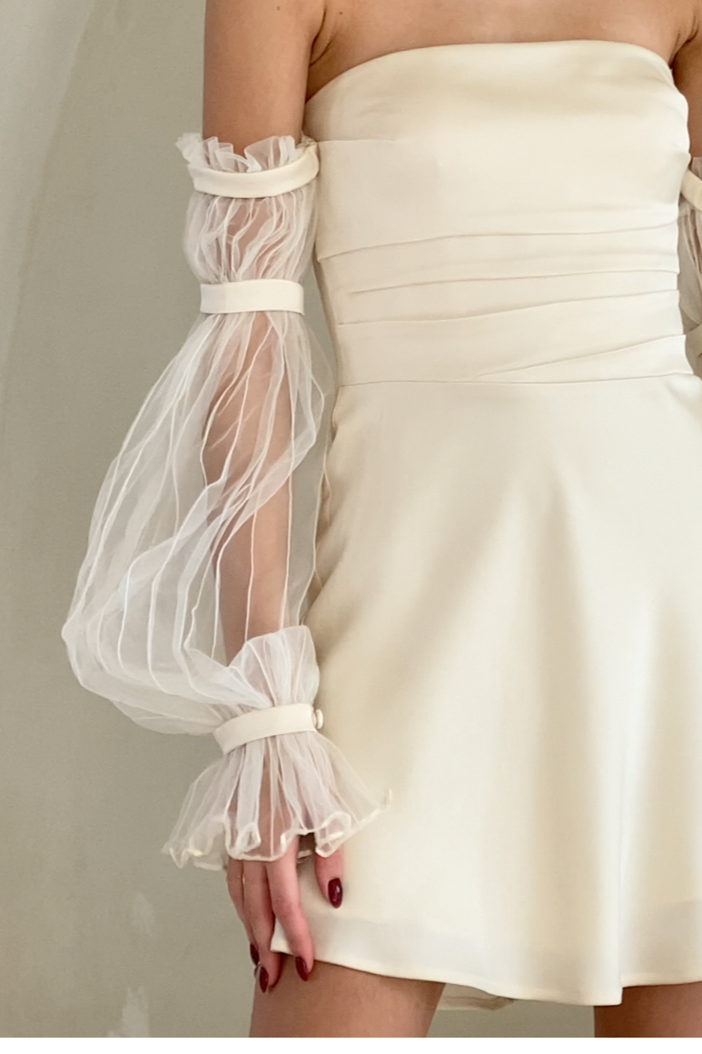 Strapless Optimist Mini Dress - Nafsika Skourti